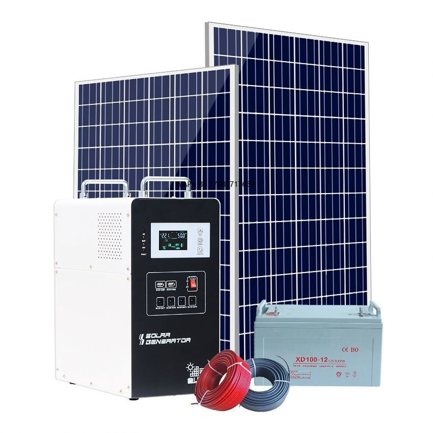 Solar Powered Charger - สถานีไฟฟ้าพลังงานแสงอาทิตย์แบบอินเวอร์เตอร์ RV 1000w 500w 1kw 12v