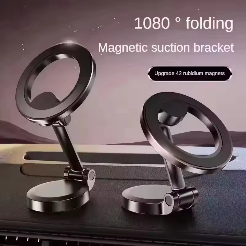 Useful Electronic Gadgets - ที่วางโทรศัพท์มือถือในรถยนต์แบบแม่เหล็กพับได้สำหรับ MagSafe 360 ° ขาตั้งแม่เหล็กปรับระดับได้สำหรับติดตั้งในรถยนต์สำหรับ iPhone