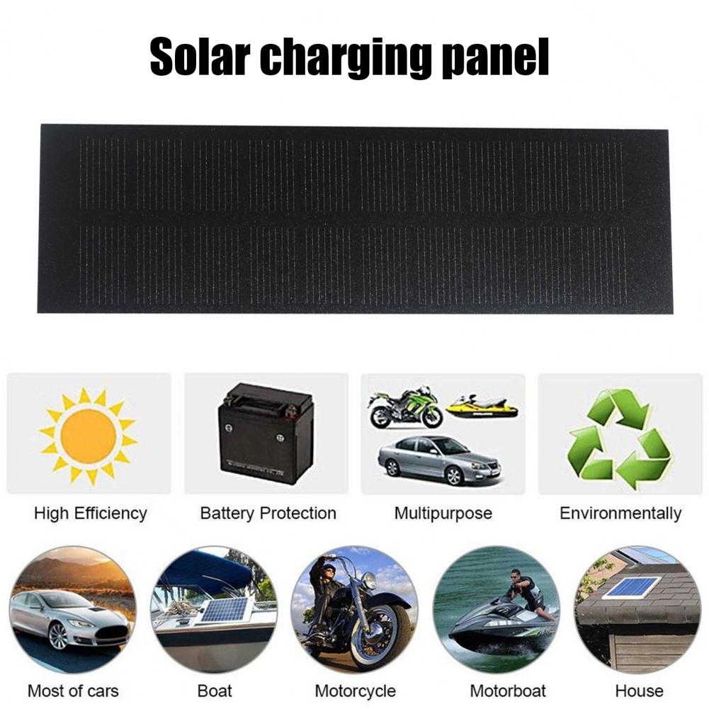 Solar Powered Charger - พาวเวอร์แบงค์แผงโซลาร์เซลล์แบบพกพา แผงโซลาร์เซลล์ 1w 5v แผงชาร์จพลังงานแสงอาทิตย์ ประสิทธิภาพสูง