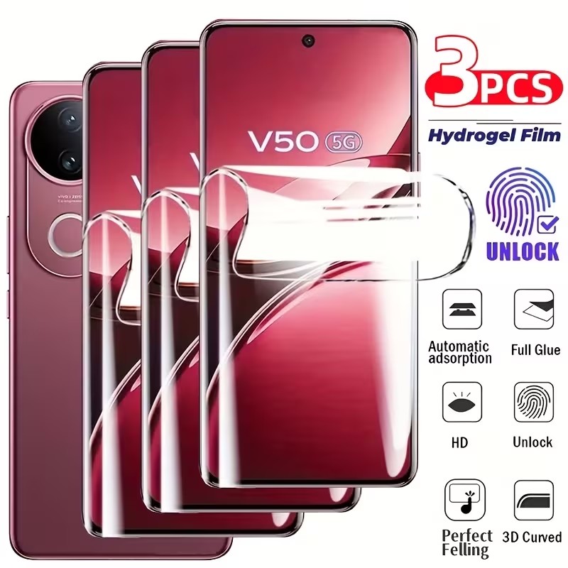 Vivo X200 - ฟิล์มไฮโดรเจล 3 ชิ้น สำหรับ Vivo V21E