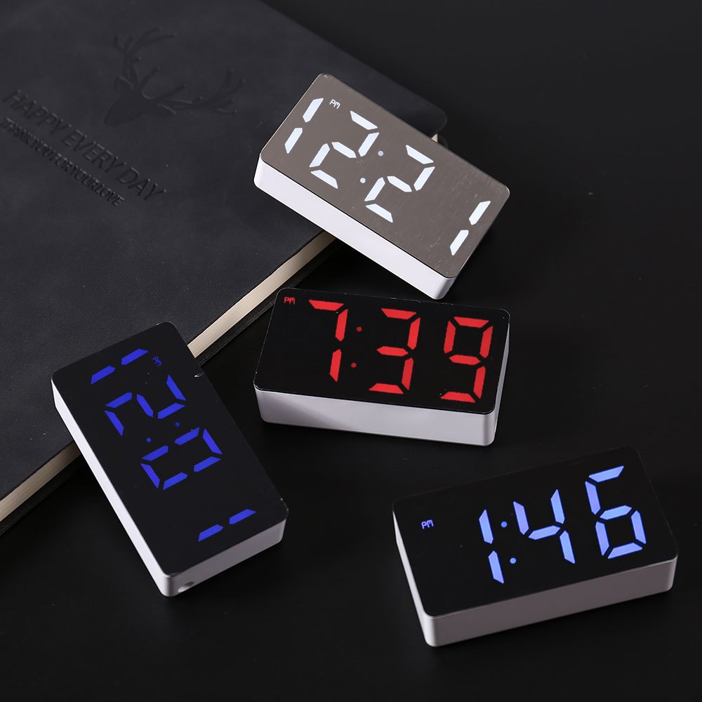 Useful Electronic Gadgets - LED นาฬิกาอิเล็กทรอนิกส์นาฬิกาปลุกกระจกตกแต่งบ้านสมาร์ทเครื่องมือขนาดเล็กโต๊ะดิจิตอลตกแต่งห้องนอนตารางและอุปกรณ์เสริม