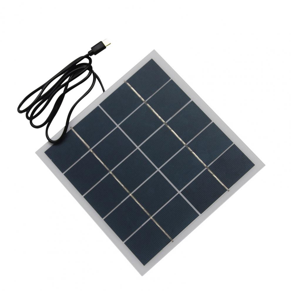 Solar Powered Charger - แผงโซลาร์เซลล์สำหรับตั้งแคมป์ 4w 12v แผงโซลาร์เซลล์แบบพกพา ชาร์จไฟได้ น้ำหนักเบา