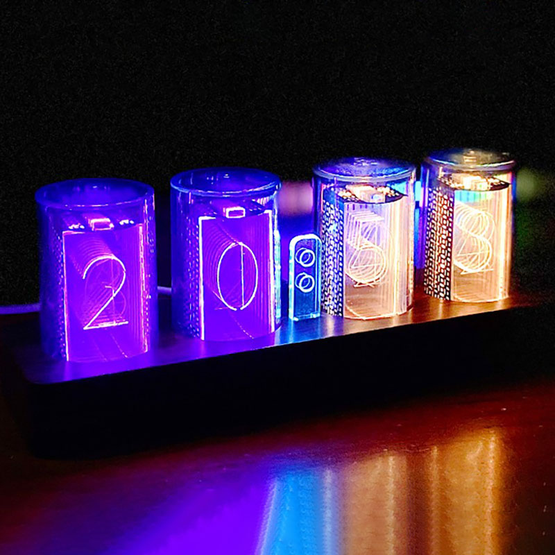 นาฬิกาดิจิตอลหลอดเรืองแสง RGB  - Electronics In Japan บทวิจารณ์และราคา