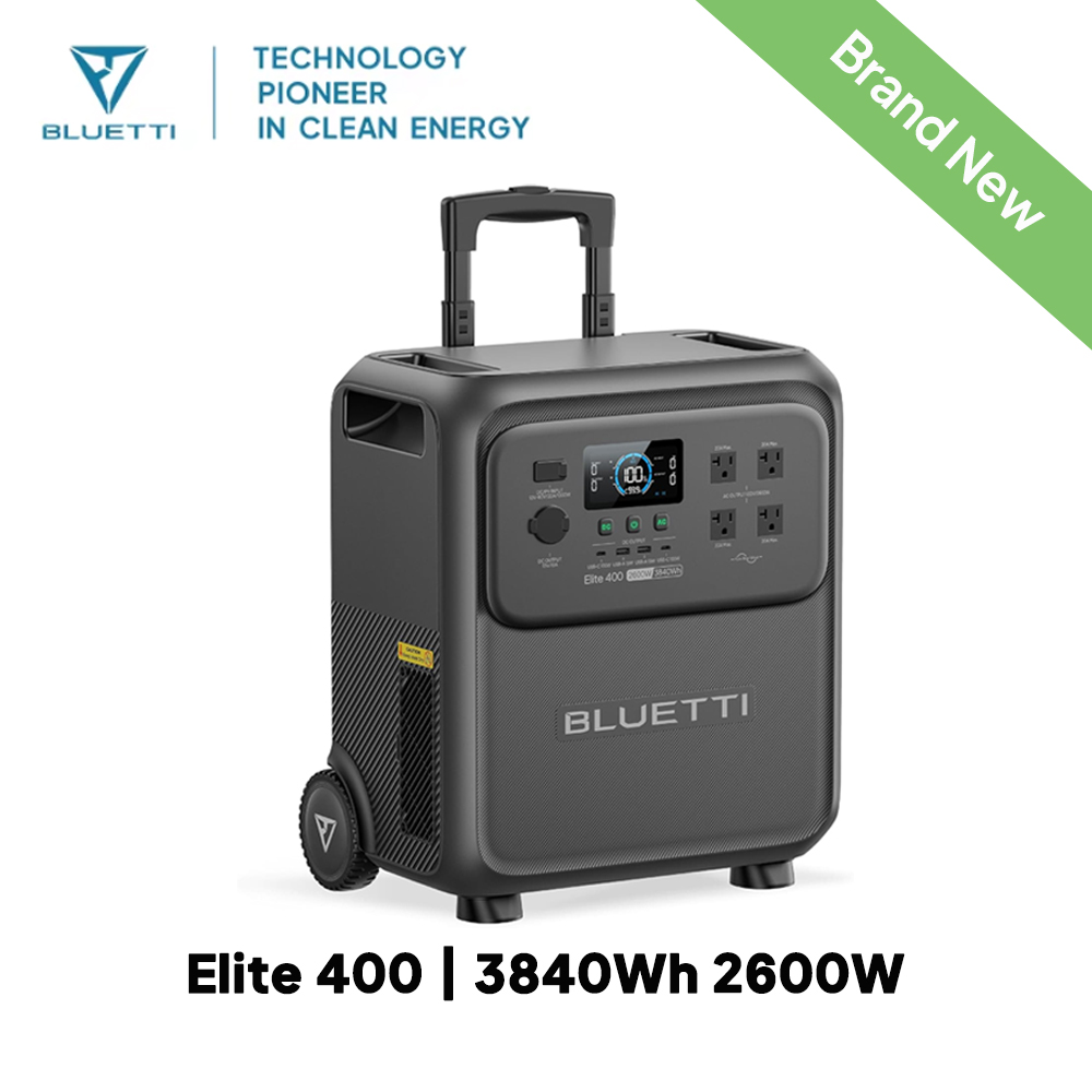 BLUETTI Elite 400 2600W 3840Wh - Solar Powered Charger บทวิจารณ์และราคา